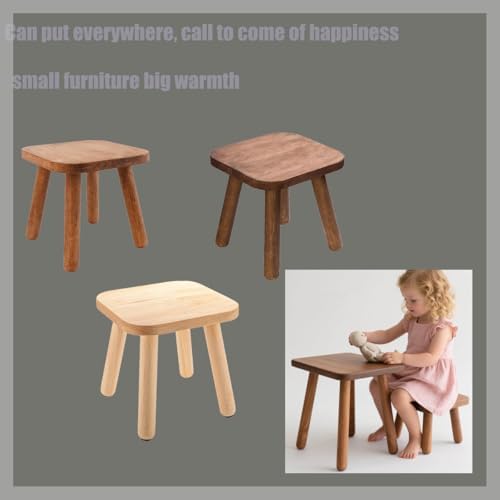 Wooden Step Stool, Plant Stool, Small Wooden Stool - Image 5