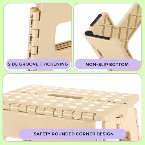 Dyforce Kids Step Stool 9 Inch, 300lbs Folding Step Stool - Image 3