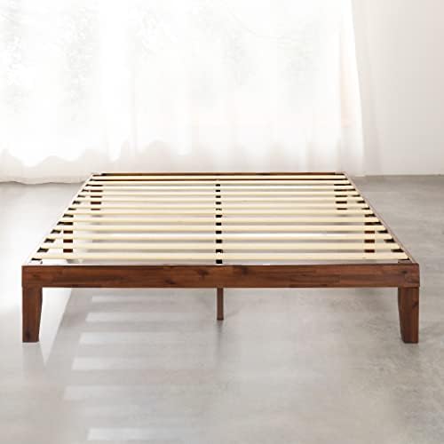 Mellow Naturalista Classic 12-Inch Solid Wood Platform Bed | Wooden Slats - Image 3