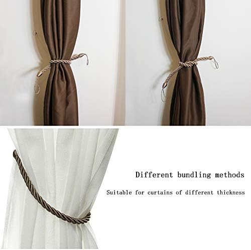 BEL AVENIR Curtain Tiebacks Ropes Tie-Backs, Handmade Holdbacks - Image 5