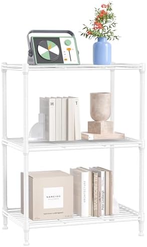 IZEUK 3 Tier Shelf, Heavy Duty Steel Wire Shelving Unit by IZEUK