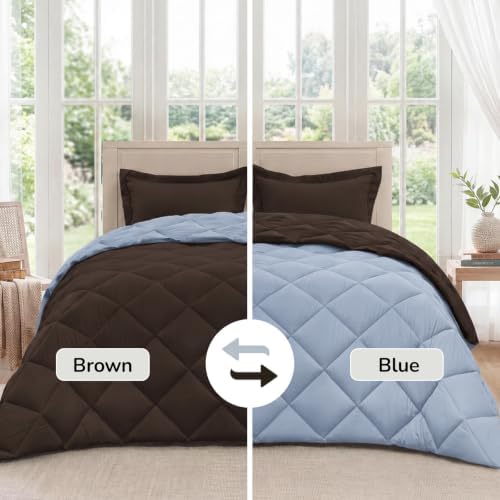 downluxe Twin Comforter Set Soft Reversible 2 Pieces - Image 2