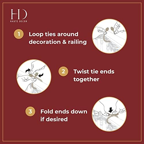 Haute Decor Decorative Twist Ties, 6 Pack, 16 inches - Image 3