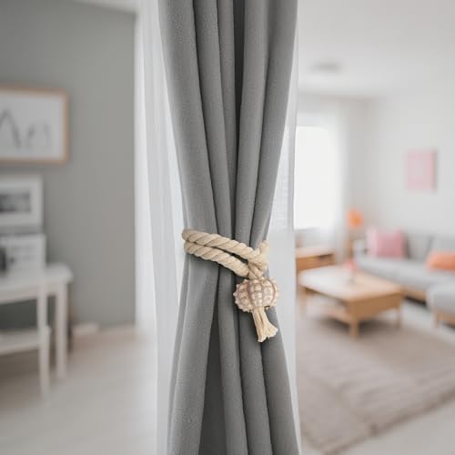 Hand Woven Curtain Tiebacks, Mediterranean Style Curtains Ties - Image 4