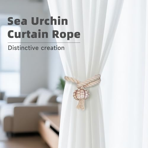 Hand Woven Curtain Tiebacks, Mediterranean Style Curtains Ties - Image 3
