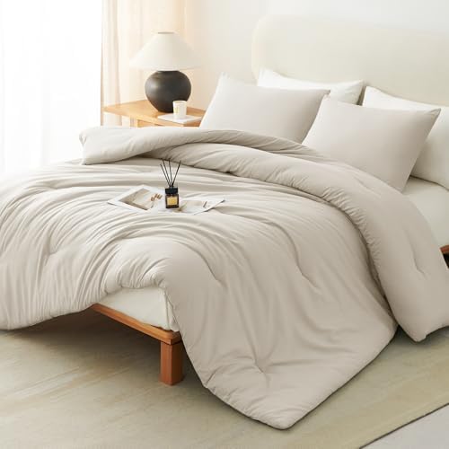 CozyLux King Comforter Set, 3 Pieces Down Alternative Bedding by CozyLux