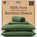 Bambaw 100% Viscose Derived from Bamboo Sheets Queen Size Set – 4pcs Cooling by Bambaw