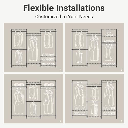 VIPEK V5 Medium Freestanding Clothes Rack, Modular Closet System - Image 4