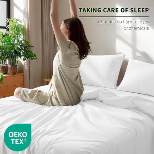 100% Egyptian Cotton Sheet Set 4 Piece, Luxury 1000 Thread Count - Image 7