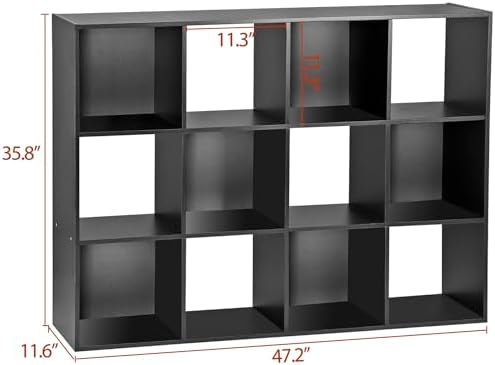 12 Cube Storage Organizer, Storage Shelf Organizer Bookshelf - Image 3