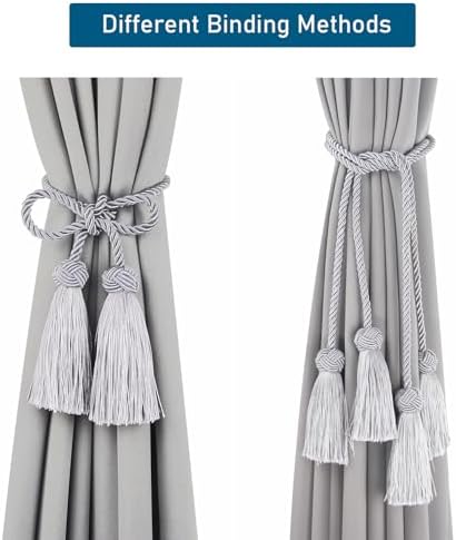 Elegant Tassel Curtain Tiebacks Rope Curtain Tie Backs - Image 2