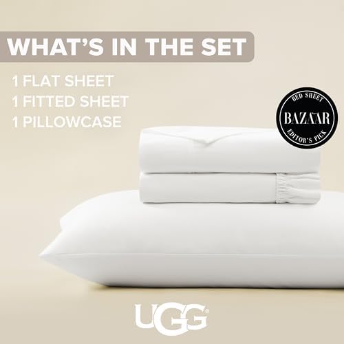 UGG Hedi Twin Sheets Set, Breathable & Cooling Sheet Set - Image 3