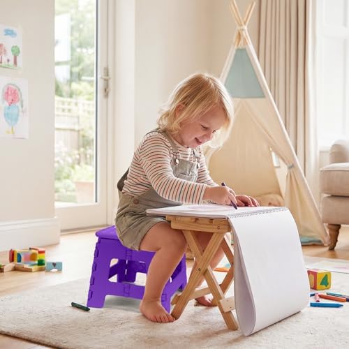 Dyforce Kids Step Stool 9 Inch, 300lbs Folding Step Stool - Image 5