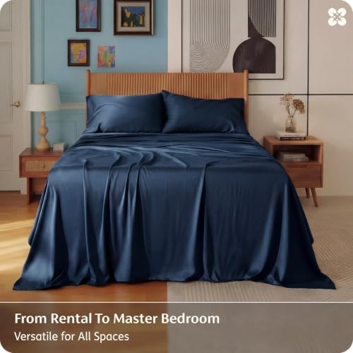 Bedsure PureWoven 100% Rayon Derived from Bamboo, King Size Sheets Set - Image 4