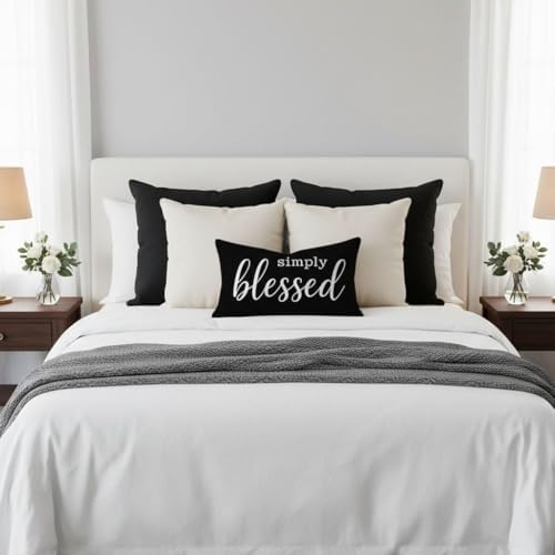 Throw Pillow Cover 12x20 Inch Simply Blessed - Image 7