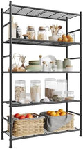SONGMICS 5-Tier Storage Shelves, Adjustable Metal Wire Shelving Unit by SONGMICS