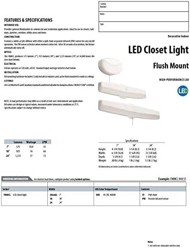 Lithonia Lighting 7 Inch Flush Mount LED Ceiling Light - Image 5