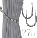 NICEEC 2 Pack Natural Cotton Rope Curtain Tiebacks Elegant Boho Style by NICEEC