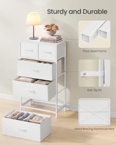 SONGMICS Tall Dresser for Bedroom, 5 Fabric Drawers - Image 6