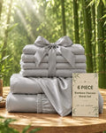 6 Piece Full Size Sheets Set, Rayon Derived from Bamboo by akkialla
