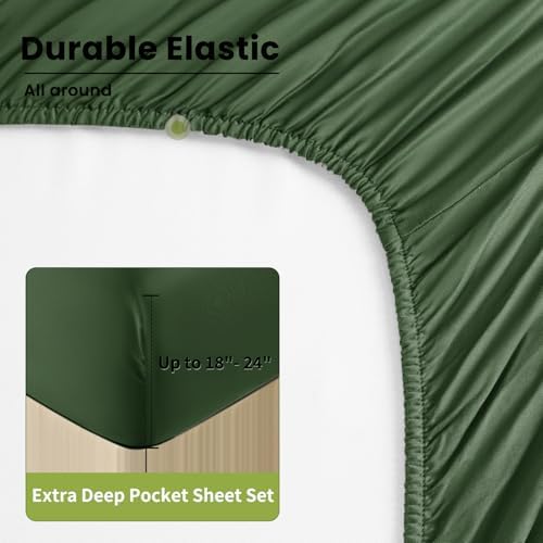 Shilucheng 100% Viscose Derived from Bamboo_Sheets, Extra Deep Pocket - Image 7