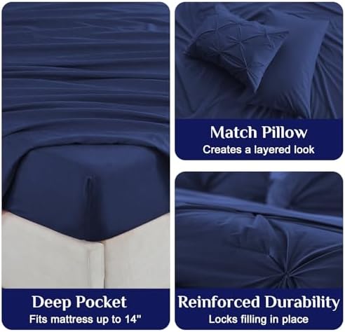 JOLLYVOGUE Queen Comforter Set 7 Pieces - Image 5