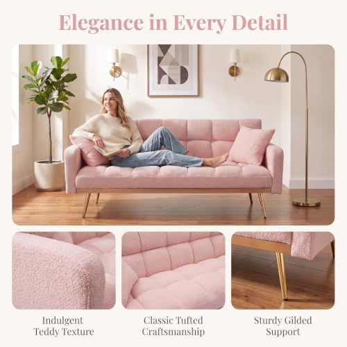 Teddy Convertible Futon Couch Bed - Image 3