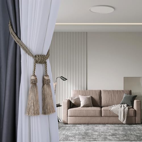 Magnetic Curtain Tiebacks Handmade Tassel Drapery Holdback - Image 4