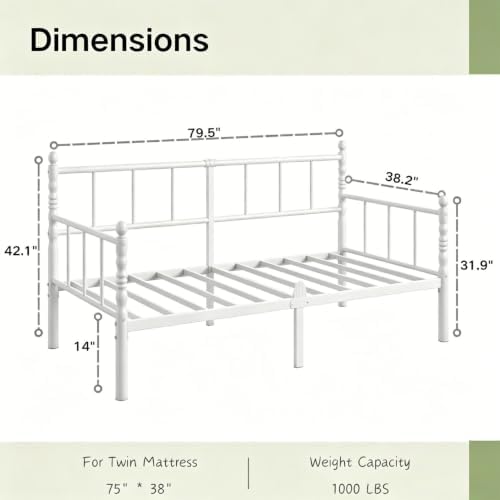 Auroral Zone Day Bed Frame Twin Size - Image 2