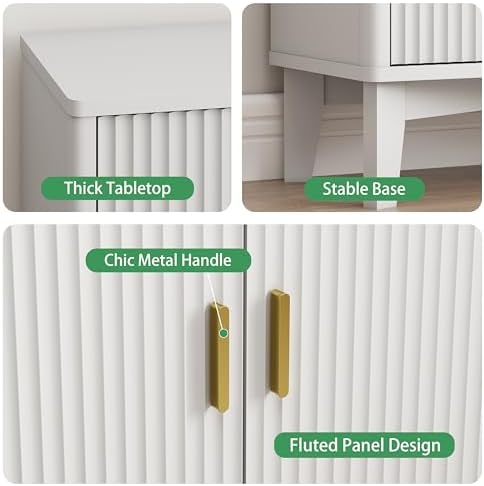 Xixini Fluted Sideboard Buffet Cabinet - Image 6