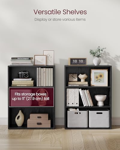 VASAGLE 3-Tier Bookshelf, Storage Organizer, 23.6 x 9.4 x 32 Inches - Image 5