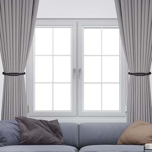 Meplait Magnetic Curtain Tiebacks, 2 Pack Boho Curtain Tie Backs - Image 2