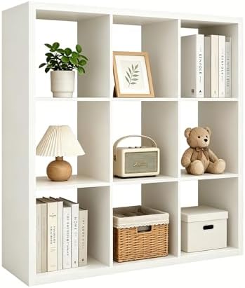 9 Cube Storage Organizer Shelf, 13 inch by CTESNE