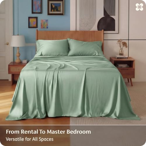 Bedsure PureWoven 100% Rayon Derived from Bamboo, Full Size Sheets - Image 4