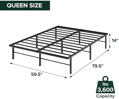 Zinus Rumi Heavy Duty Metal Platform Bed Frame, RGB LED Lights - Image 2