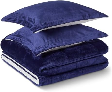 Amazon Basics Reversible Sherpa Comforter Set by AmazonBasics