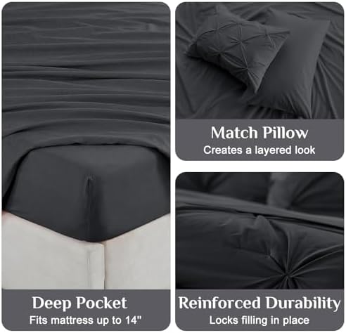 JOLLYVOGUE Twin XL Comforter Set 5 Pieces - Image 5