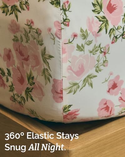 Full 4 Piece Boho Botanical Floral Sheet Set - Image 5