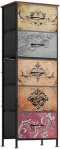 WLIVE Tall Dresser for Bedroom, 5 Drawer Dresser by WLIVE