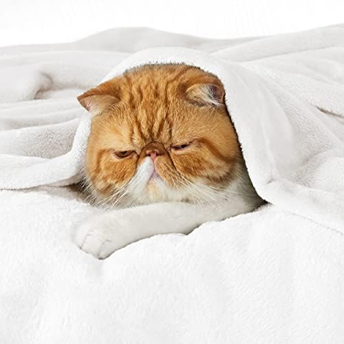 Bedsure GentleSoft Fleece Blanket California King White - Image 4