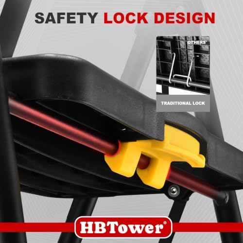HBTower Step Ladder, Folding Step Stool - Image 2