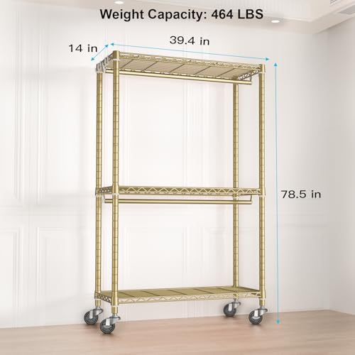 P3 Rolling Clothes Rack, Clothing Racks - Image 5