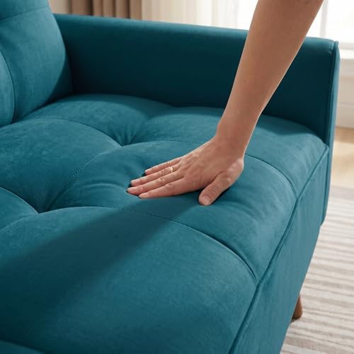 Convertible Velvet Futon Couch Bed - Image 7