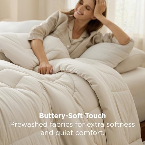 Bedsure Cal King Comforter, Down Alternative Duvet Insert - Image 3