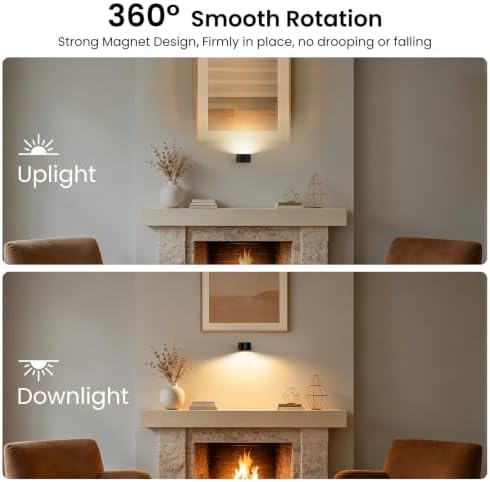 Koopala 3PACK Rechargeable LED Wall Sconce, Cordless Battery - Image 7
