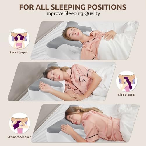 DONAMA Cervical Neck Pillow for Pain Relief, Odorless Contour Memory Foam - Image 5