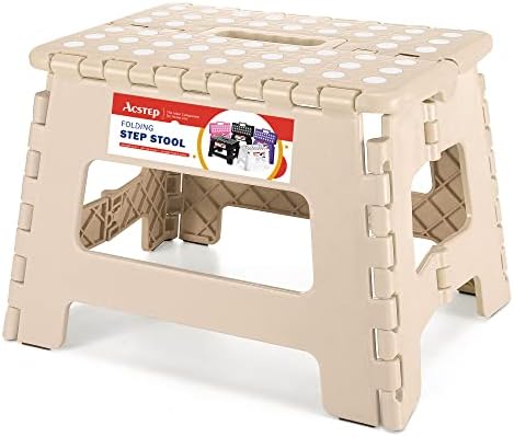 Folding Step Stool 9 Inch, Non-Slip Foldable Stools by ACSTEP