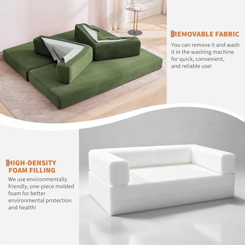 5-in-1 Convertible Sleeper Sofa Bed - Image 6