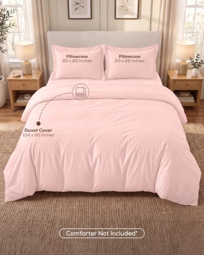 Duvet Cover Queen, 3 Piece Set, Extra Soft - Image 3