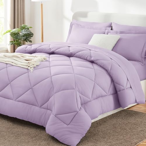 CozyLux Full Comforter Set 82"x86" Light Purple by CozyLux